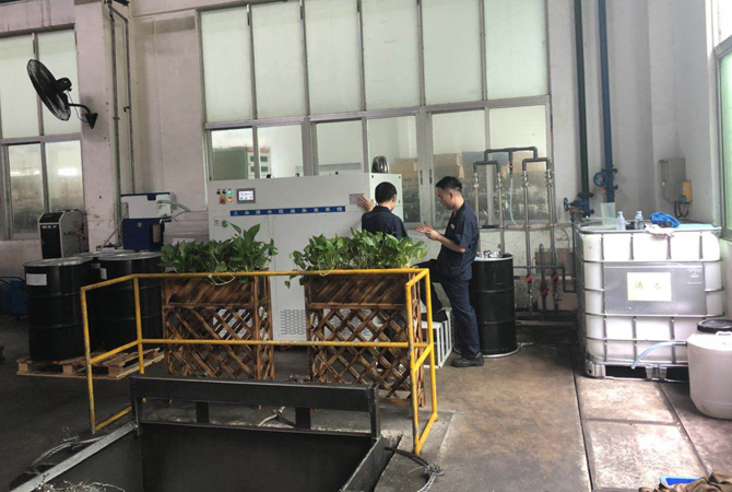 切削液廢（fèi）液淨化現場（JH-1000L）
